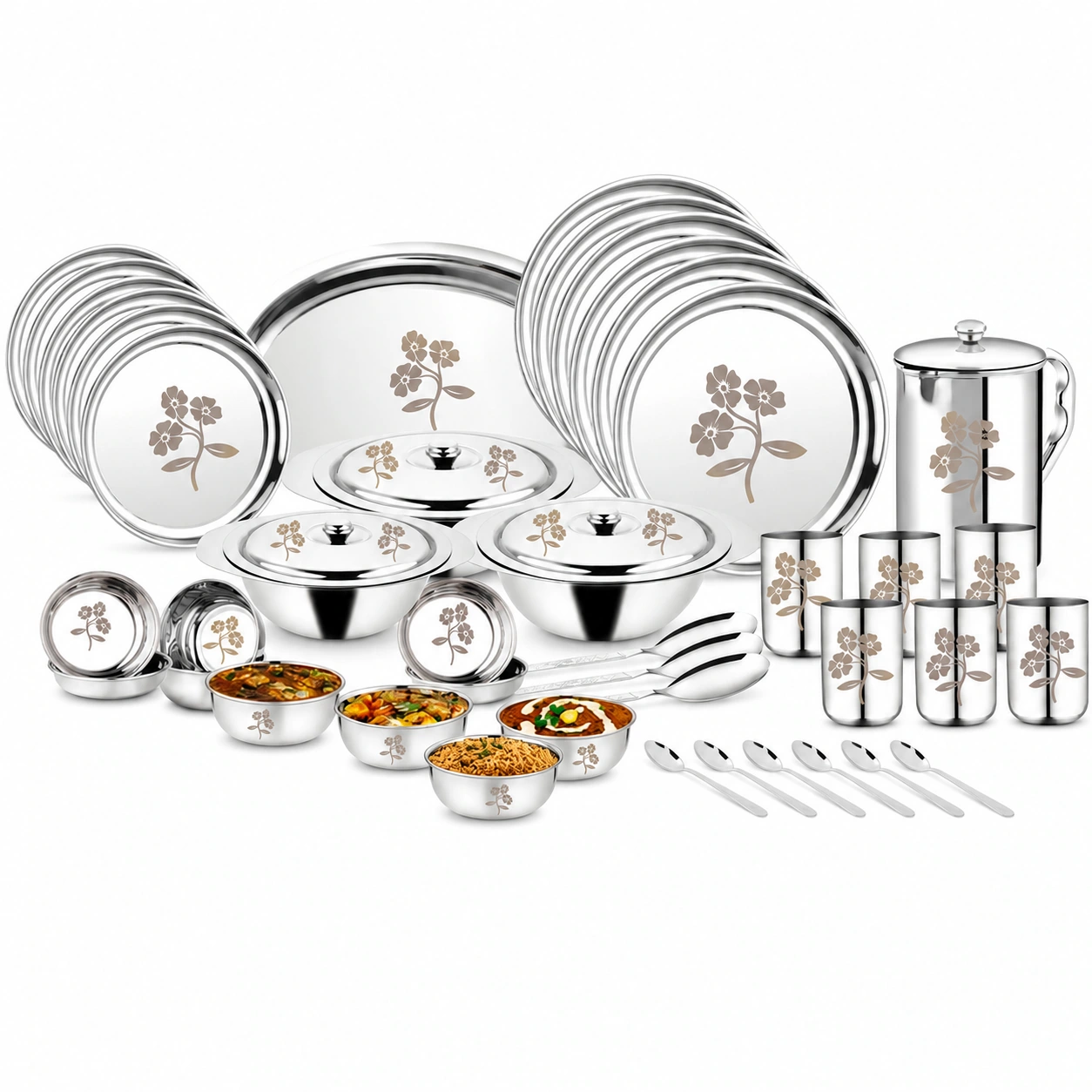 Madhu Delight Dinner Set 51PCS