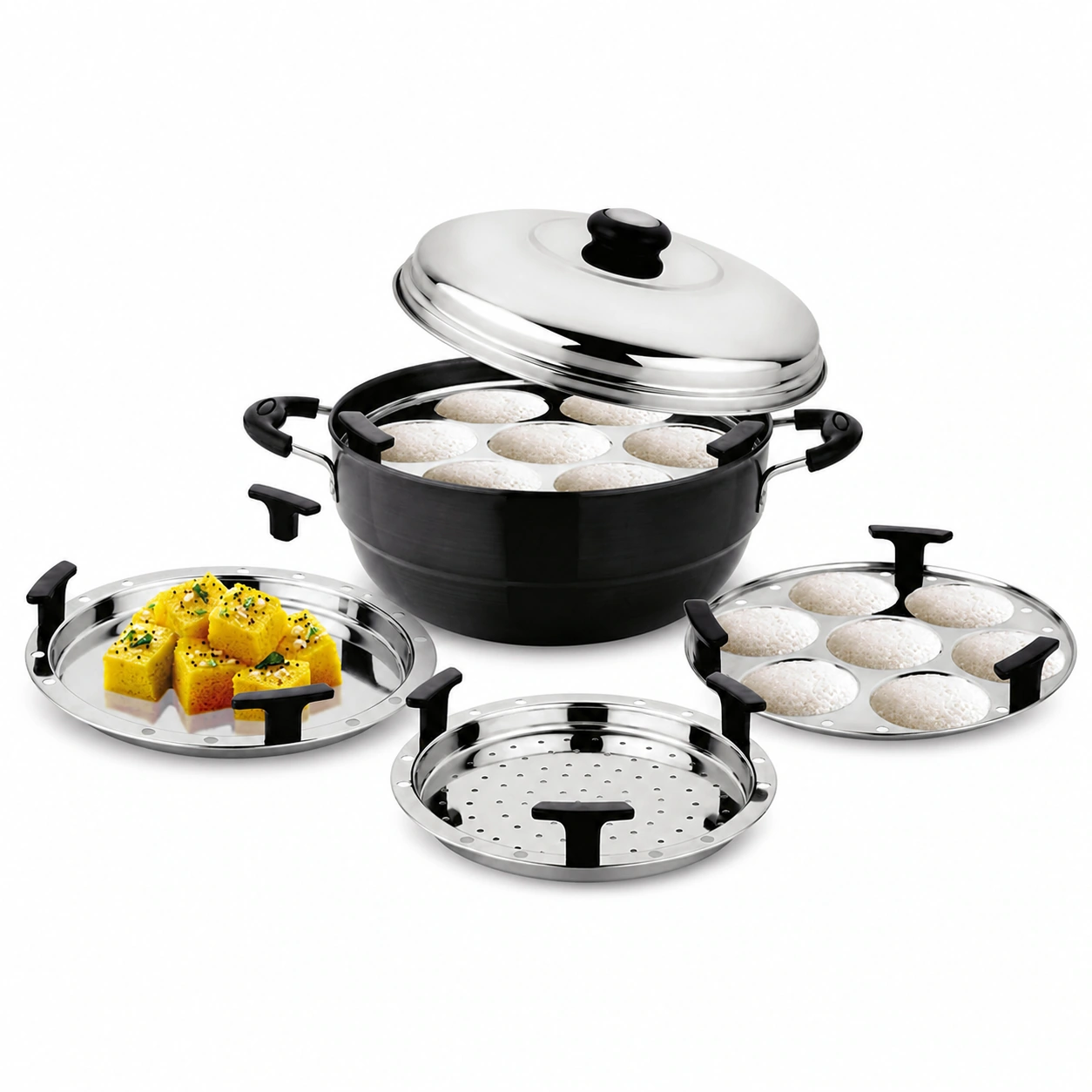 Madhu Hard Anodised Smart Kadhai Set
